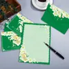 Set de Papel de Carta Exquisito de Gama Alta, Carta de Amor Estilo Ins, Tarjeta de Felicitación de Cumpleaños para Novio/Novia, Papel de Carta para Escribir a Mano al por Mayor