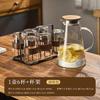 Juego de Vasos de Vidrio Resistentes a Altas Temperaturas Nuevo Estilo Chino Hogar Sala de Estar Hospitalidad Lujo Ligero Juego de Té Tetera