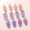 Encantadora fruta tejida de simulación, uva de cristal tridimensional, pendientes acrílicos DIY, pasador de pelo, material para carcasa de teléfono móvil, venta al por mayor