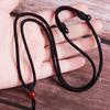 Collar de cuerda colgante rojo y negro simple tejido a mano para hombres y mujeres, cuerda de jade, colgante de jade, cordón de cuerda al por mayor