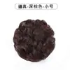 Peruca cabeça de meia bola cabeça de botão de flor rolo de flor elástico faixa de cabelo bolsa de cabelo fofa cabelo natural penteado para cima rolo curto realista feminino