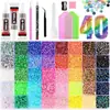 Venta Caliente Transfronteriza 3mm Color Mixto Resina AB Strass de Fondo Plano Strass Jelly Strass para Manualidades Ropa Uñas Teléfono
