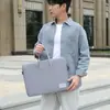 Bolsa para Laptop de Estudiante, Maletín, Bolsa de Información para Reuniones de Oficina, Bolsa Sencilla de Lona para Documentos, Texto de Logo Imprimible