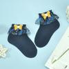 Calcetines para niños Primavera y Otoño Nuevo lindo lazo decoración calcetines de algodón para niños multicolor calcetines de encaje para niñas al por mayor