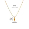 Elegante y a la moda Collar con Colgante de Águila Estelar, Collar para Mujer Chapado en Oro de 18 Quilates, Joyería de Cadena para Clavícula con Anillo Doble Sostenido