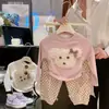 Nueva Moda Primavera y Otoño para Niñas con Cordón Raglán Capa Base Lindo Dibujo Animado Chica Oso Teddy Bebé Manga Larga