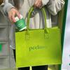 Fábrica nova bolsa peekoo bolsa de mão feminina carta de grande capacidade saco de feltro simples saco de compras de moda