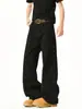 Pantalones casuales de trabajo de color sólido estilo americano para hombre, corte limpio, nueva colección primavera/otoño, corte holgado, versátiles, de pierna curva, pierna ancha