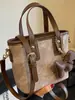 Bolsos de Nicho de Estilo Occidental de Moda 2026 Primavera Nuevo Bolso de Hombro Cruzado Vintage Bolso de Mano de Moda Bolso Cubo para Mujer