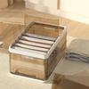 Organizador Premium Grande Deslizable para Ropa y Pantalones, Caja de Almacenamiento Dividida para Armario del Hogar