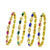 Pulseras Brazaletes Nueva Moda Europea y Americana Versátil Personalidad Gema Diamante de Color Pulsera Regalo para Mejor Amiga Pareja