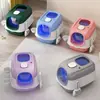 Bandeja de Arena Grande Personalizada para Gatos, Inodoro para Gatos Totalmente Cerrado con Lámpara de Desinfección UV, Bandeja de Arena para Gatos Desodorante y Antisalpicaduras con Correa