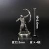 Soldado orco militar de metal, modelo de soldado pequeño, arquero, juguete de mesa, pieza de juego, adornos, juego de mano.