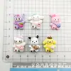 Accesorios de Resina de Animales de Dibujos Animados Brillantes Sanrio Material de Parche para Horquilla DIY Caja de Almacenamiento para Cabeceras Funda de Teléfono Móvil