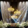Decoración de Boda Oro Negro Cortina de Cuentas de Cristal Fondo Estilo Old Money Decoración de Techo Cortina de Cuentas Cortina de Lentejuelas Cortina Colgante
