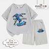 Roupa de guerreiro Tobao Camiseta de manga curta para meninos e shorts terno verão irmãos tobao Sonic Thunder top moda ins