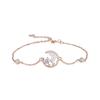 Pulseira de prata de lei S925 cauda de peixe feminina Original rede vermelha micro cravejada zircônia estrela madrepérola braceletes para amigas joias