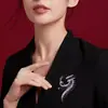 Broche de Lujo de Diamantes Completos Nuevo 2025 para Mujer, Elegante y Lujoso Pin Fijo para Ropa, Corsage para Traje