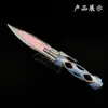 Cuchillo de la Temporada S5 de Breakout de Zona Oscura Cuchillo Táctico Hueco Arma de Metal para Combate Cercano Modelo Juguete Adorno Sin Afilar