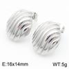 Pendientes de acero inoxidable verticales huecos de personalidad de moda transfronteriza, simples geométricos, temperamento de alto nivel, pendientes de viento frío