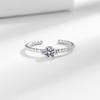 Transmisión en vivo transfronteriza de anillo liso de moda de alta gama nuevo diseño simple de nicho anillo abierto para mujer joyería al por mayor