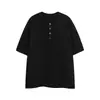 Polo Desestructurado de Manga Corta Ajustado Estilo Retro Americano para Hombre, Verano, Cuello Henley, Casual Urbano de Manga Corta