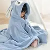 Toalla de Baño para Niños Capa con Capucha Ducha Sin Pelusa Bebé Suave Cálida Toalla de Baño Primavera Otoño Invierno