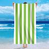 Comércio exterior de veludo de um lado toalha de praia de microfibra toalha de banho de praia personalizado listrado padrão toalha toalha de banho verão praia