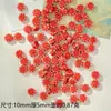 Cuentas Sueltas de Cerámica Hechas a Mano DIY Pulsera Collar Accesorios para Joyería Paquete de Materiales Cuentas Manuales Accesorios con Cuentas Rojo