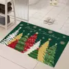 Tapete de chão de diatomita de Natal transfronteiriço para entrada, resistente à sujeira, resistente ao desgaste, fácil de manter, tapete de banheiro absorvente e antiderrapante
