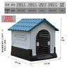 Casa para Perro Exterior Casa para Perro de Plástico Casa para Perro Universal para Cuatro Estaciones Casa para Perro Grande Exterior a Prueba de Lluvia Jaula para Perro Removible y Lavable en Verano