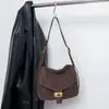 Bolso Silla con Solapa de Piel de Vaca Mate Nuevo 2026 para Mujer, Bolso Cuadrado Pequeño Versátil para el Día a Día, Bolso Cruzado de Hombro de Piel Genuina