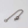 Aço inoxidável aço titânio não desbota fecho lagosta corrente estendida DIY colar pulseira ajuste corrente de cauda acessórios de joia material