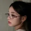 Série de Joias Iguais da Jennie Armações de Óculos com Diamantes, Estilo Puro Desejo, Armações Pequenas Ovais com Lentes Planas, Óculos de Grau