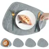 Jogo Americano Formato Gota Estilo Nórdico, Impermeável, à Prova de Óleo, Tapete Isolante Térmico para Mesas de Jantar de Restaurantes e Hotéis, Uso Doméstico, Jogo Americano Ocidental de Alta Qualidade