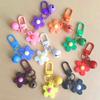 Llavero con forma de flor estilo ins, bonito llavero colgante con forma de bolso, accesorio decorativo con flores coloridas.