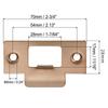 Peça guia fivela de fechadura de porta bloco de aço inoxidável preto corpo de fechadura de porta de madeira fivela placa lateral defletor de travamento fábrica atacado