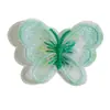 Bordado de fio de ouro de celebridade da internet borboleta de malha tridimensional borboleta diy saia acessórios de cabelo cocar borboleta de tule decorativa atacado