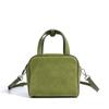 Bolsa Transversal Quadrada Pequena Estilo Bowling Modelo Novo 2026, Design Simples, Zíper, Bolsa de Mão Feminina Moderna e Versátil