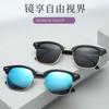 Gafas de sol polarizadas retro vintage 3016 al por mayor por fabricante de exportación, nuevo estilo metálico para hombres y mujeres con película de color tachonada