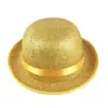 Composto de EVA pelo solto cachorro chapéu redondo pequeno Chapéu de cavalheiro festival fantasma Halloween Natal chapéu de seda colorido brilhante