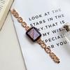 Para Apple 6789 Generación Reloj Pulsera Apple watch SE Hebilla de Anillo y Correa Metálica de Diamantes