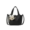Bolso Cubo con Patrón de Lichi para Mujer 2026 Nuevo de Moda Versátil para el Trabajo Bolso de Hombro Cruzado Bolso Cesta de Nicho
