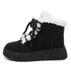 Zapatos de algodón para mujer ZY12278, colección de invierno 2026, suela gruesa, caña alta, forro de felpa y engrosados para abrigar, impermeables y antideslizantes