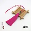 Franjas para Chapéu Vazado DIY Artesanal Franjas para Roupas Tecidas Franjas de Nó Chinês Café Vermelho Vermelho Jujuba