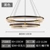 Lámpara de Araña de Anillo Minimalista Italiano Moderno de Alta Gama para Sala de Estar Nuevo Estilo Luz Simple Atmosférica Lujo Ligero Restaurante Luz Principal Lámparas de Anillo