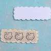 Color Caramelo Cuadros Gato Acrílico Rectangular DIY Accesorios para el Cabello Pasador Parche Pinza Lateral Accesorios de Joyería