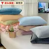 Funda de almohada de terciopelo de leche estilo blogger Ins, pieza única, invierno, engrosada, cálida, terciopelo de coral, funda versátil para núcleo de almohada, 48*74, artículo único