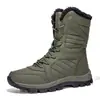 Comercio Exterior Transfronterizo Botas de Nieve de Invierno para Mujer Caña Alta Acolchadas de Felpa Algodón Talla Grande Resistentes al Desgaste Zapatos de Pareja Dropshipping