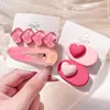 2025 Nuevo Pasador Rosa Dopamina Y2K para Mujer Clip para Flequillo Lateral Pequeño Dulce y Lindo Tocado de Moda